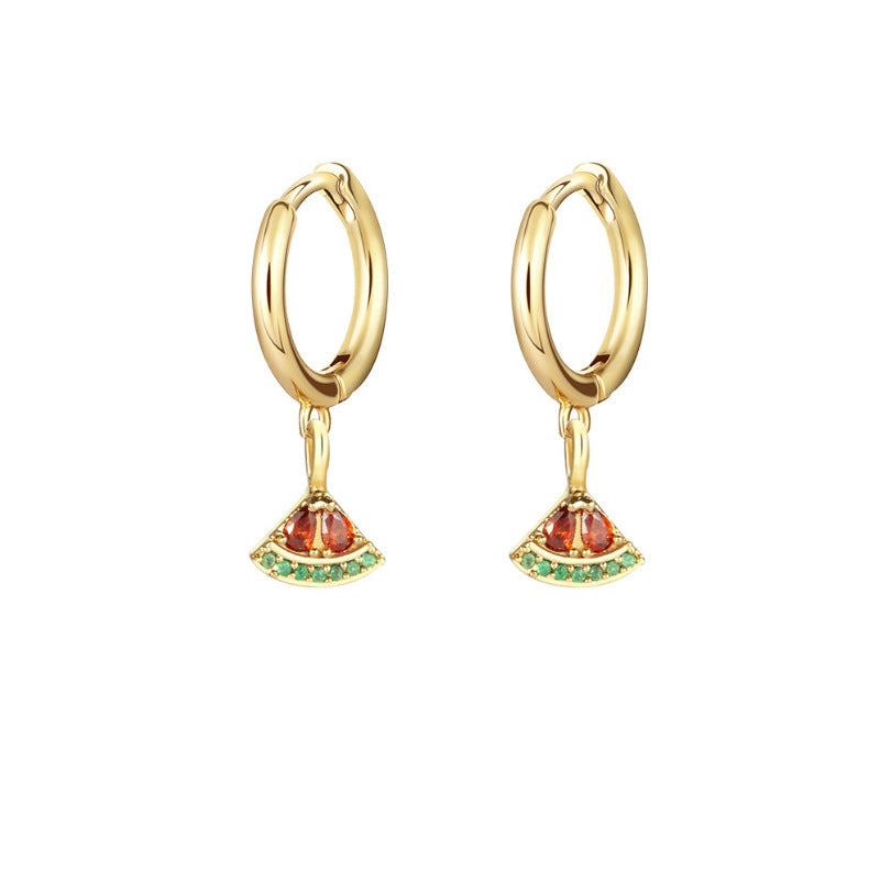 Watermelon Drop Earrings