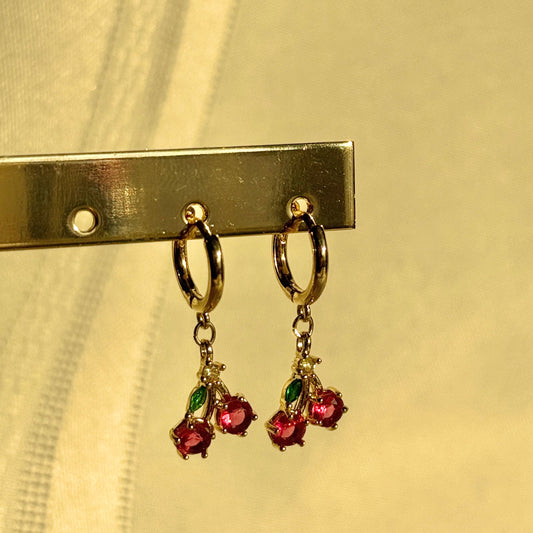 Cherry Glow Earrings