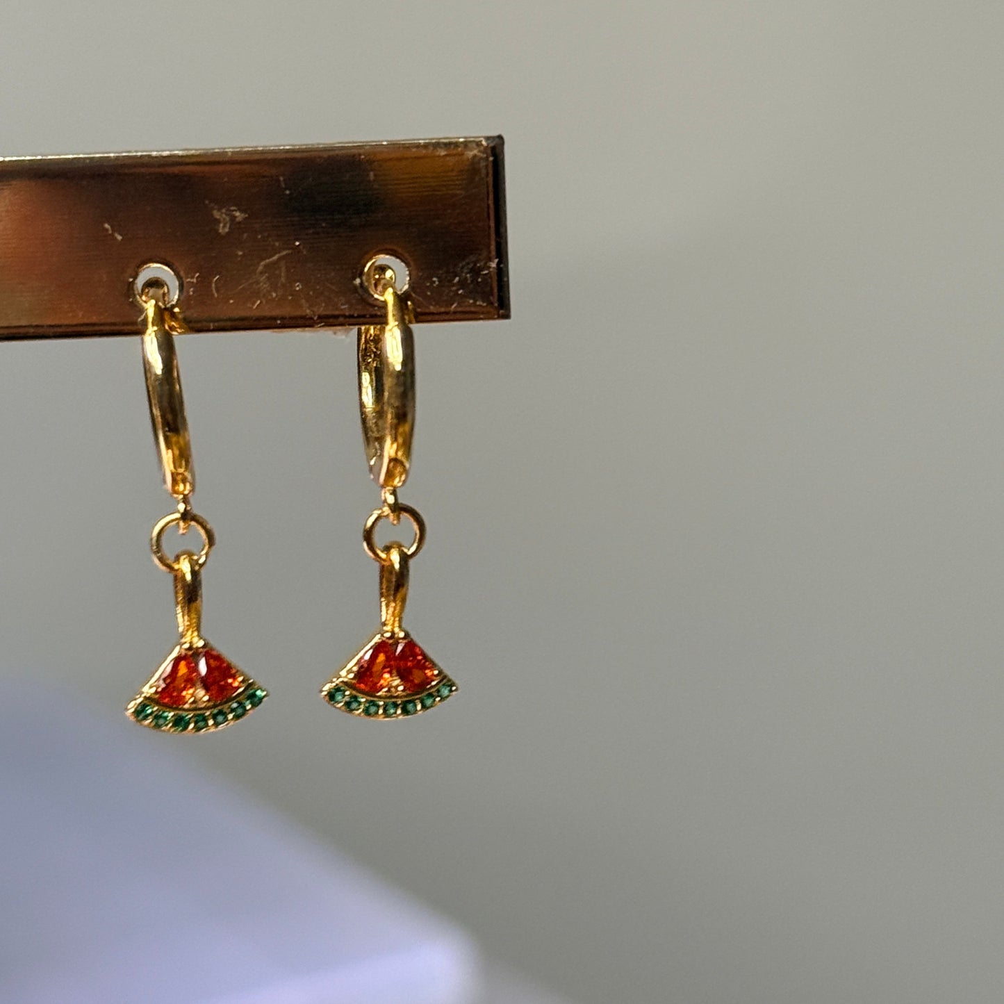 Watermelon Drop Earrings