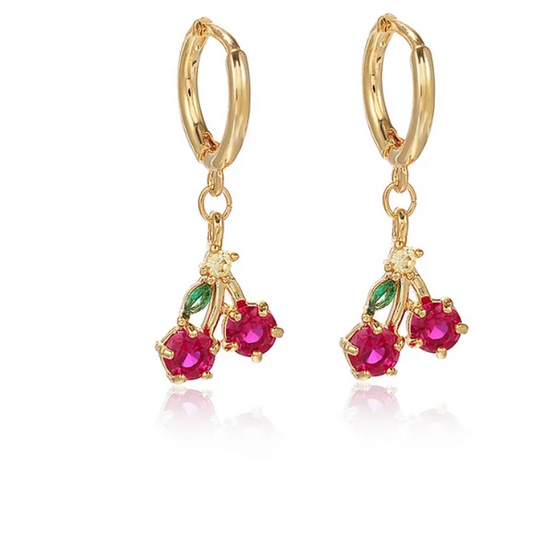 Cherry Glow Earrings